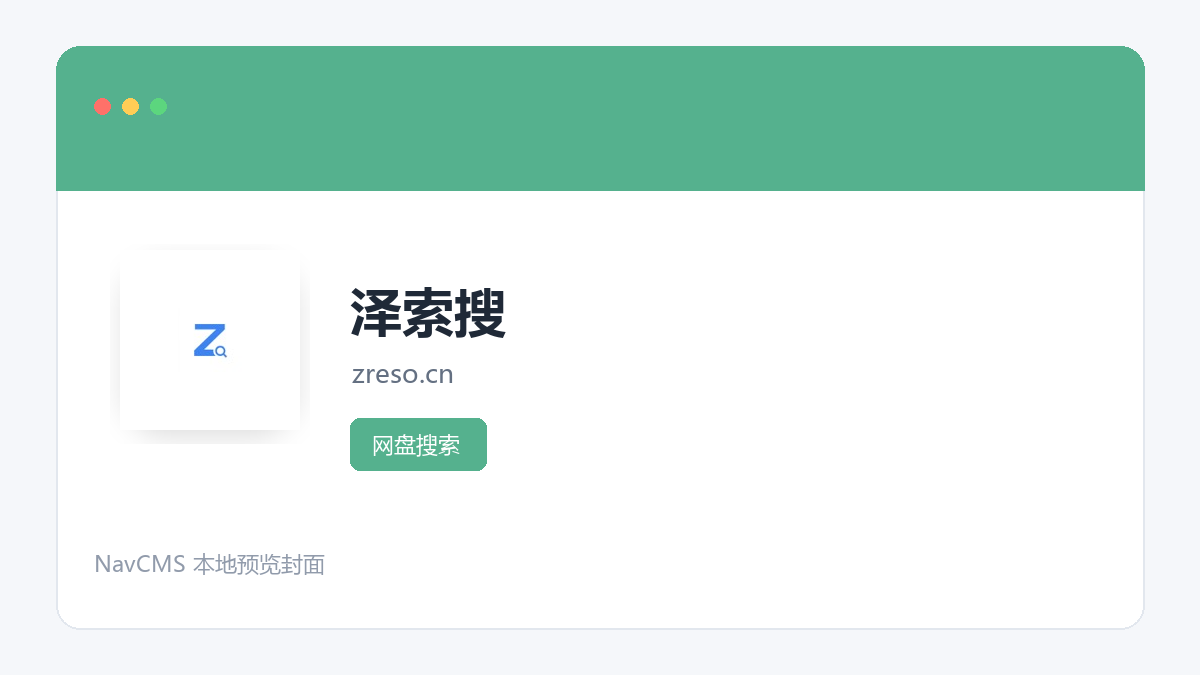 泽索搜 网站预览截图