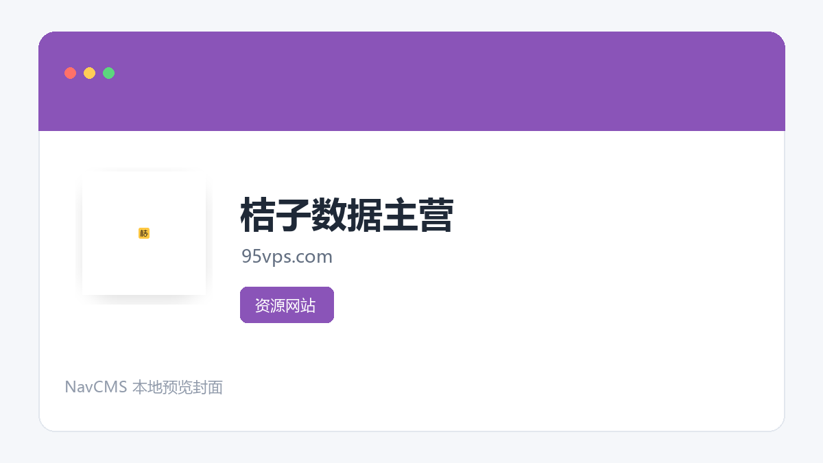 桔子数据主营 网站预览截图