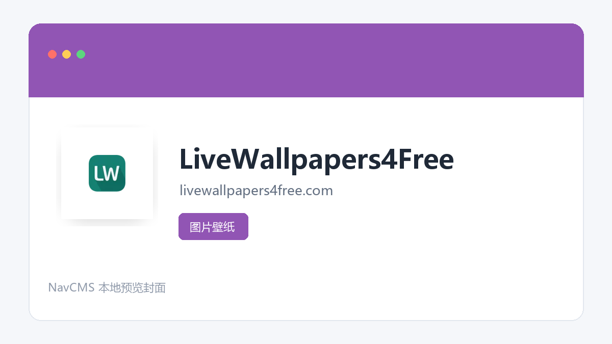 LiveWallpapers4Free 网站预览截图