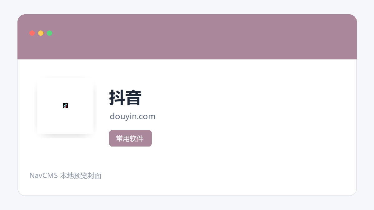 抖音 网站预览截图