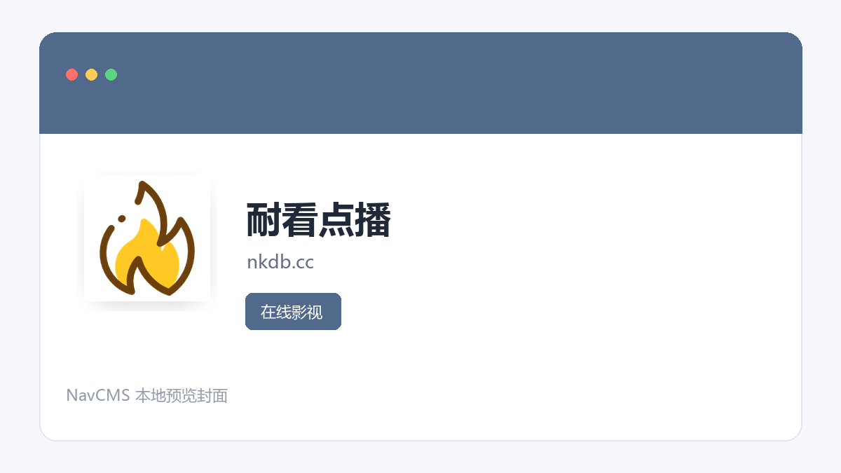 耐看点播 网站预览截图