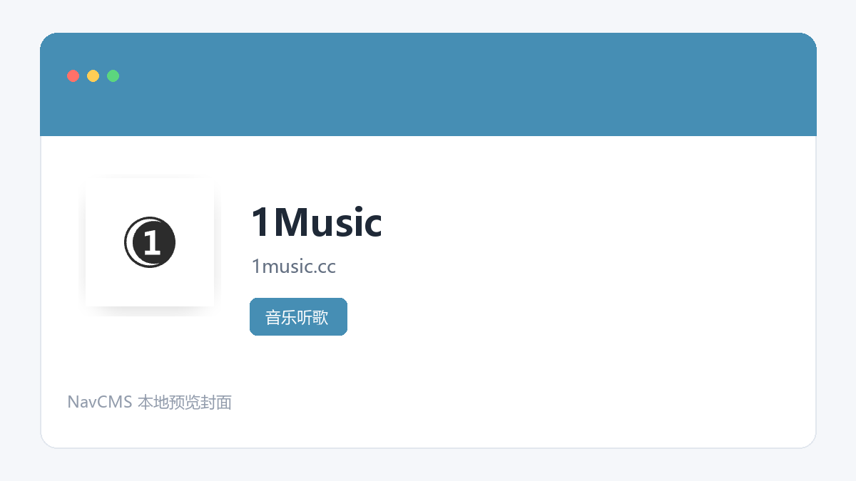 1Music 网站预览截图