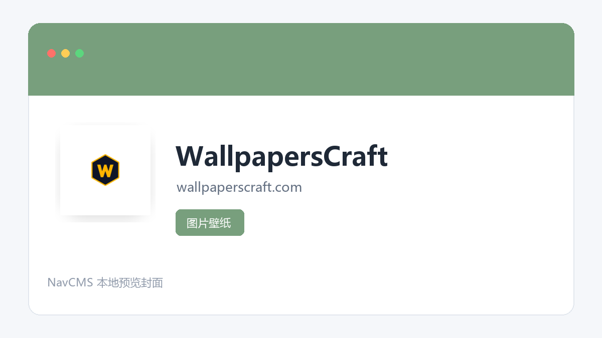 WallpapersCraft 网站预览截图