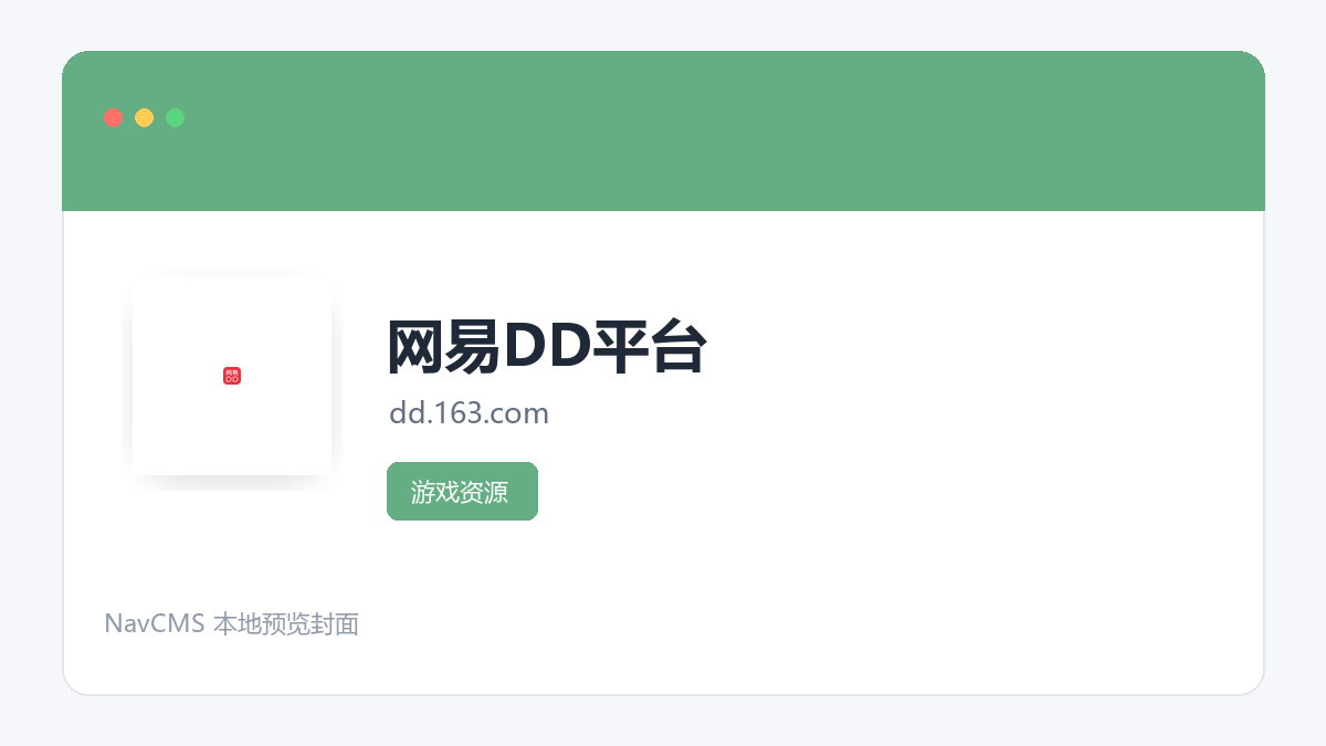 网易DD平台 网站预览截图