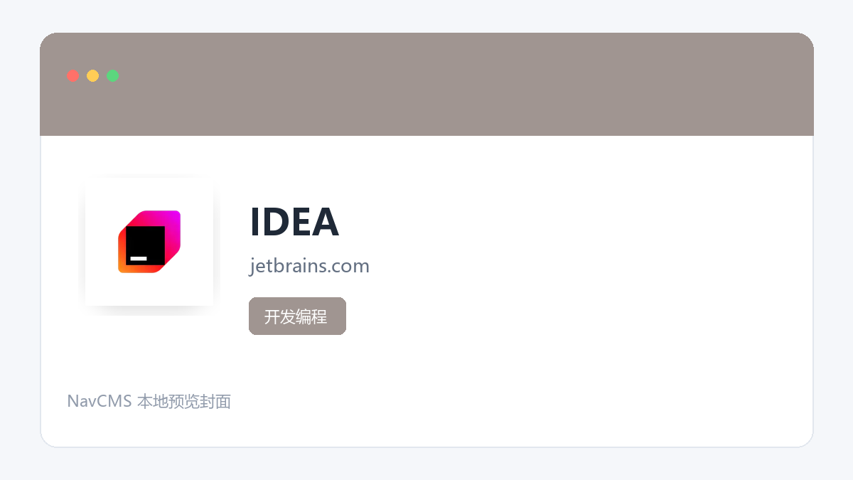 IDEA 网站预览截图