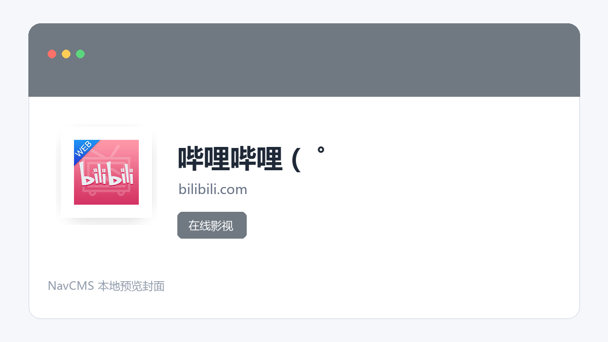 哔哩哔哩 网站预览截图