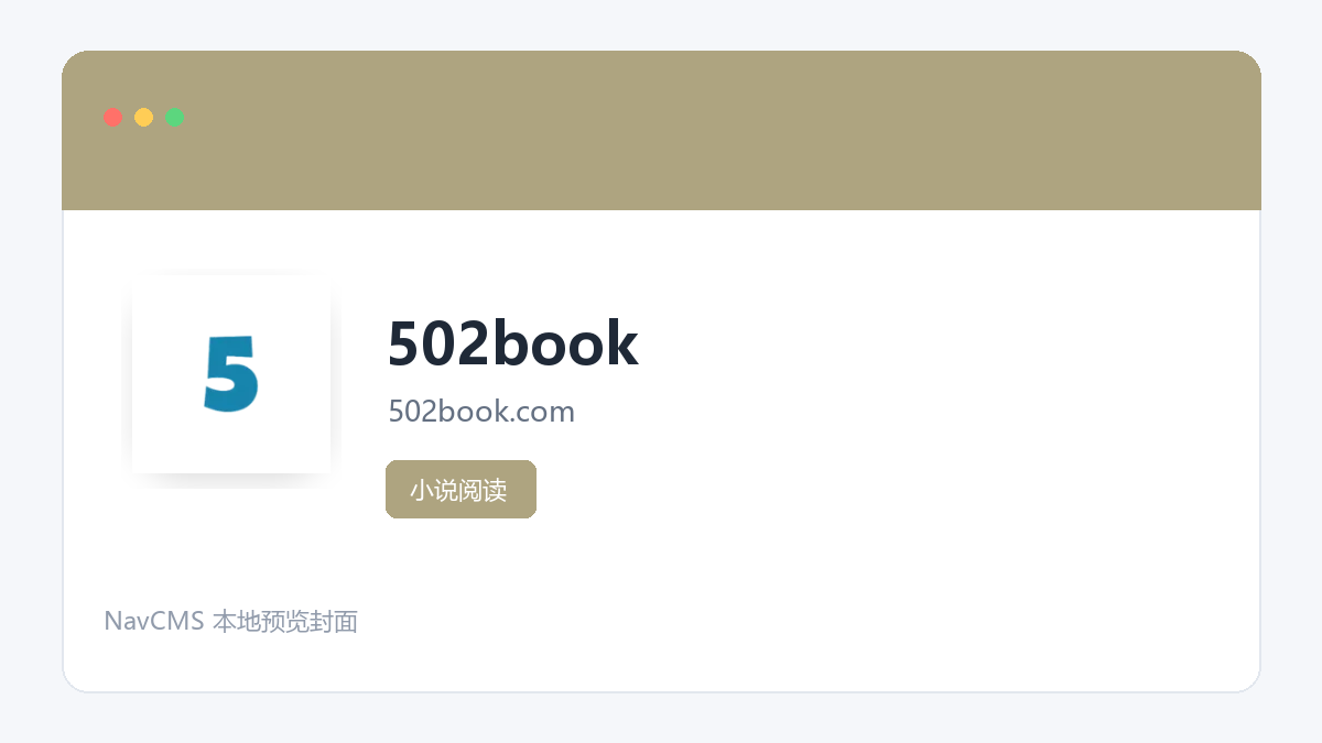 502book 网站预览截图