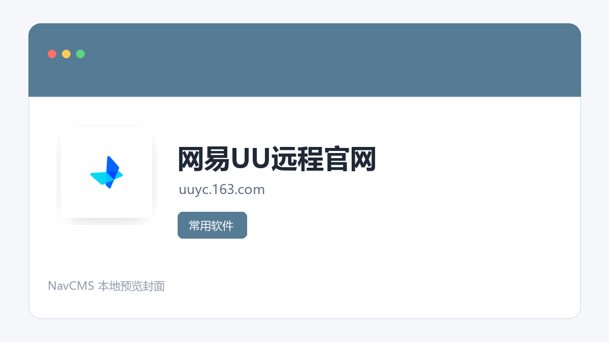 网易UU远程 网站预览截图