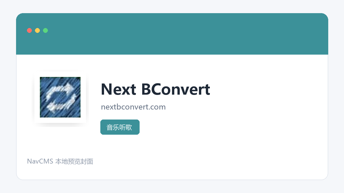 Next BConvert 网站预览截图
