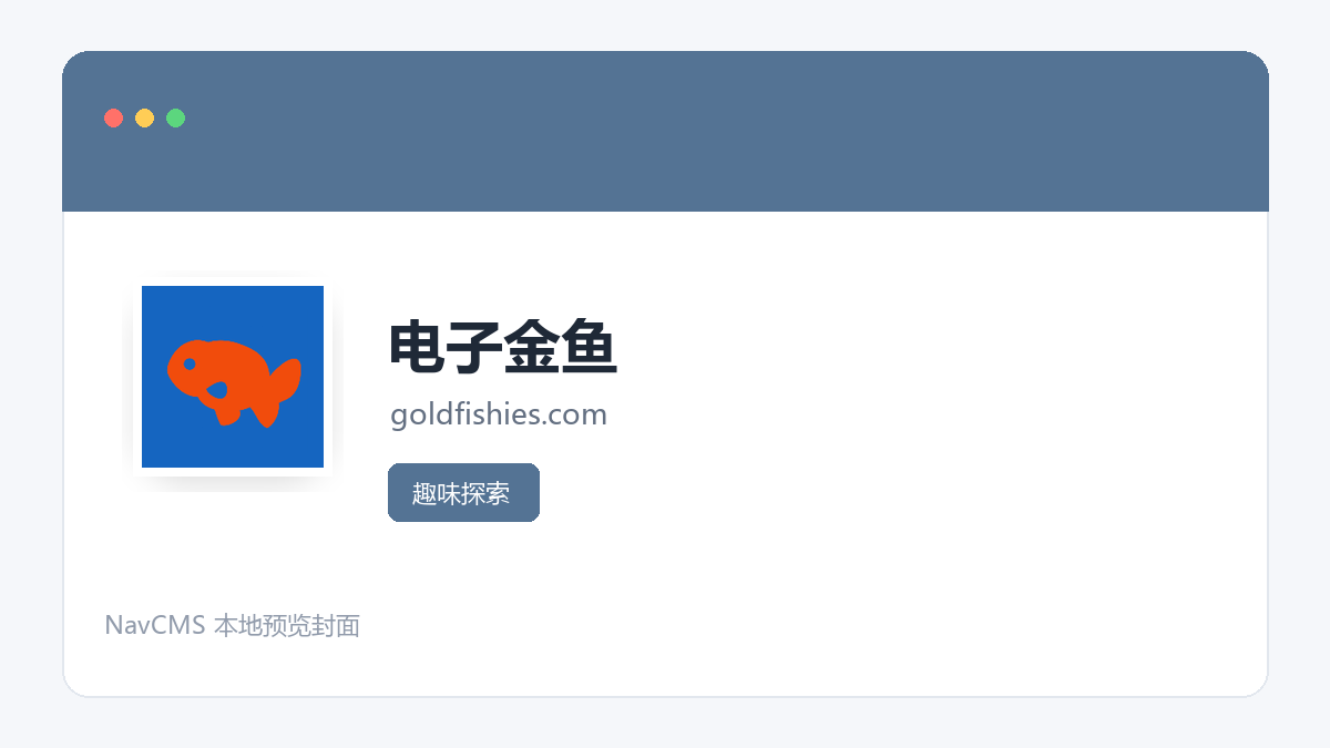 电子金鱼 网站预览截图