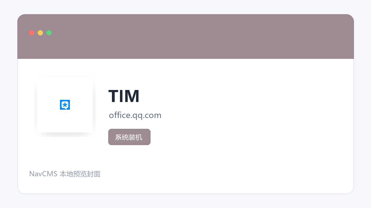TIM 网站预览截图