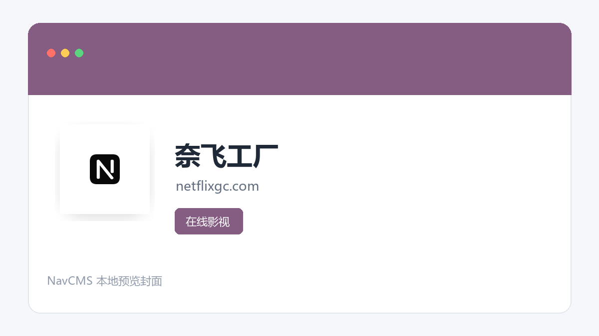 奈飞工厂 网站预览截图