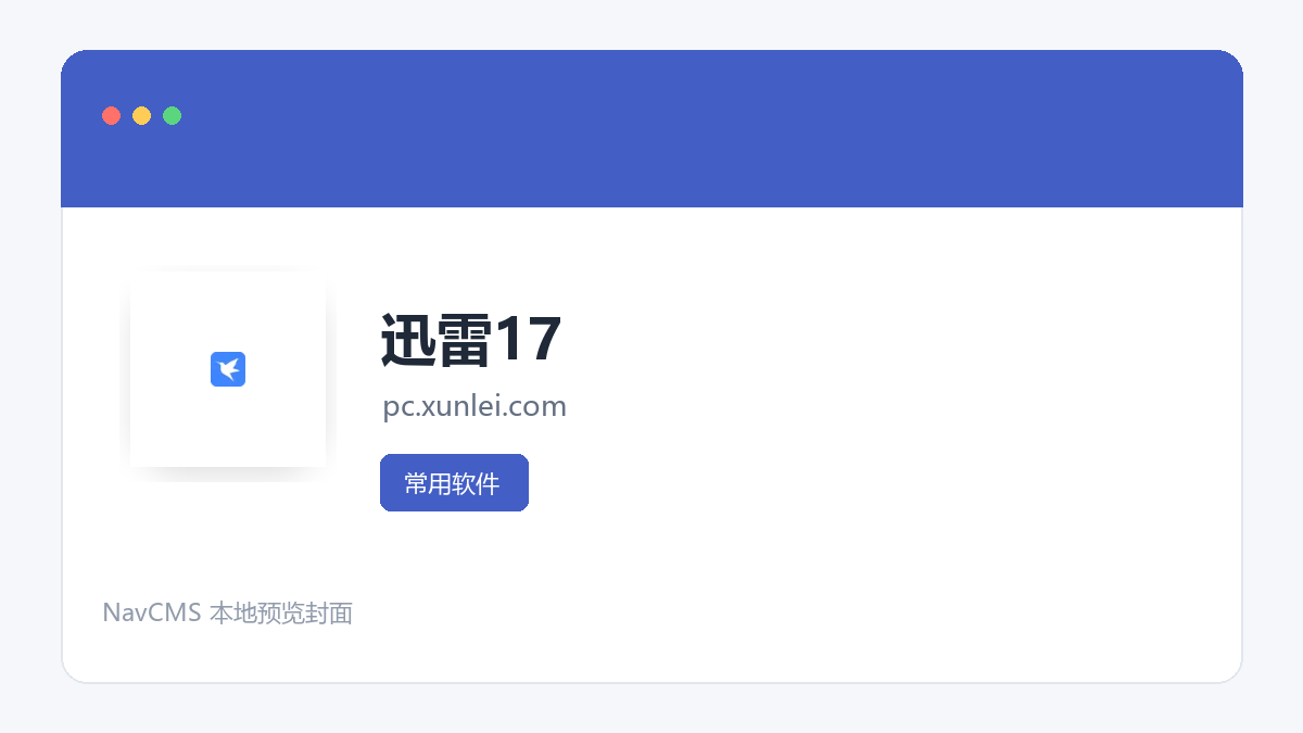 迅雷17 网站预览截图