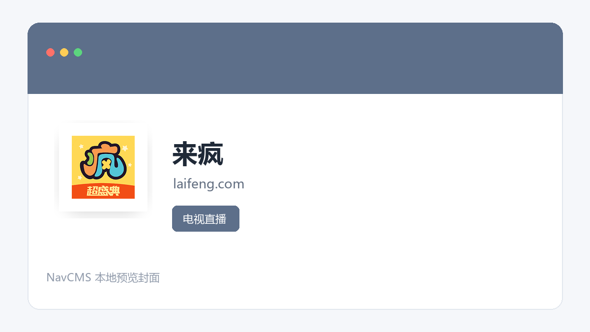来疯 网站预览截图