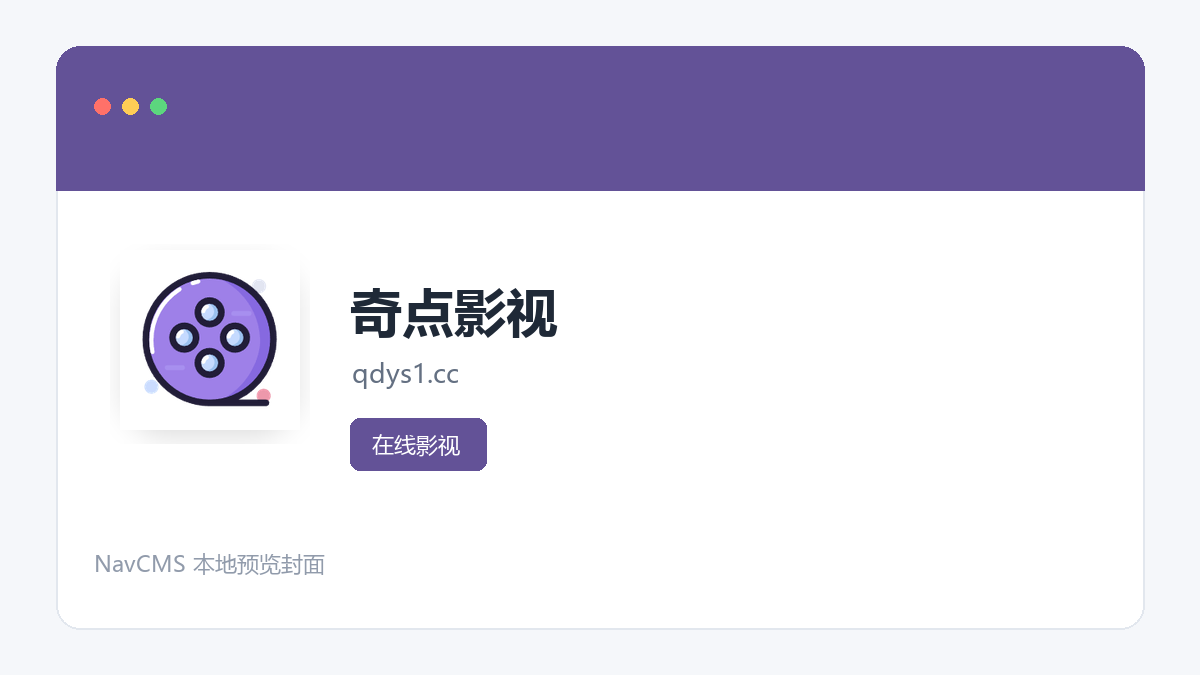 奇点影视 网站预览截图